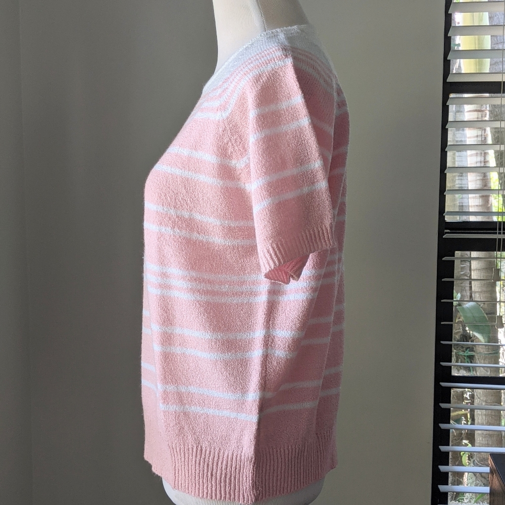 Vintage Basic Editions Striped Pullover Knit Jump… - image 4